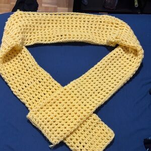 Yellow Crochet Scarf